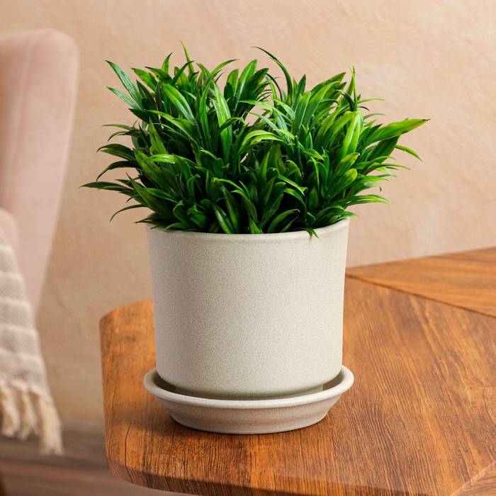 Горшок для цветов "Мальва", крошка бежевая, 1.2 л
Горшок для цветов "Мальва", крошка бежевая, 1.2 л