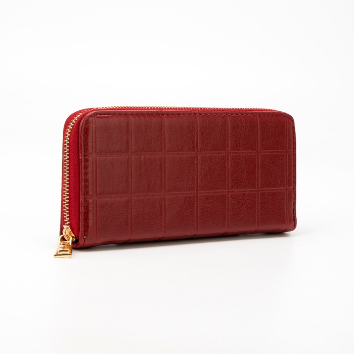 Кошелёк на молнии, цвет красный
Кошелёк на молнии, цвет красный