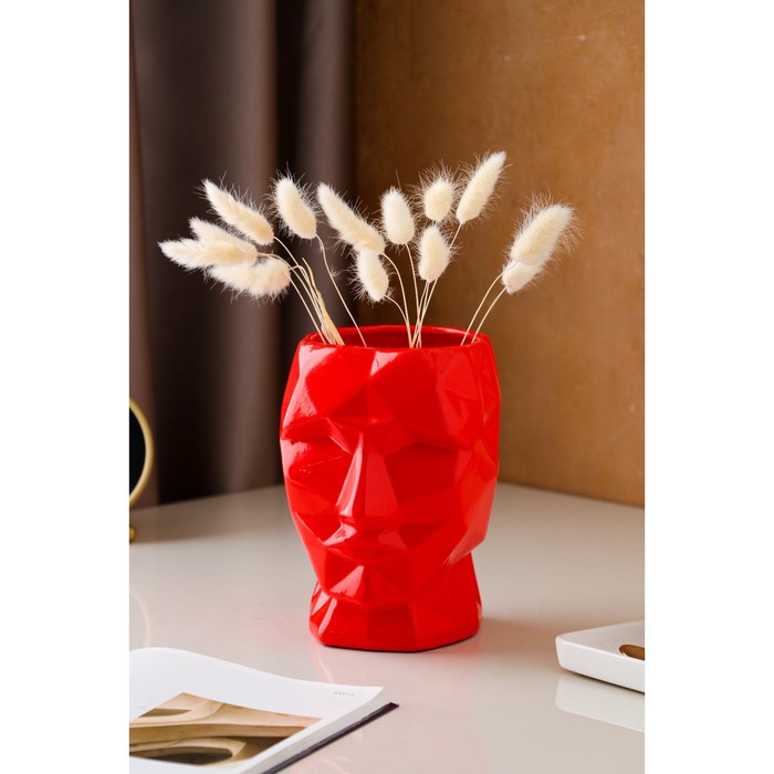 Ваза керамическая "Кай", настольная, красная, 19 см
Ваза керамическая "Кай", настольная, красная, 19 см