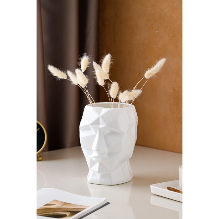 Ваза керамическая "Кай", настольная, белая, 19 см
Ваза керамическая "Кай", настольная, белая, 19 см