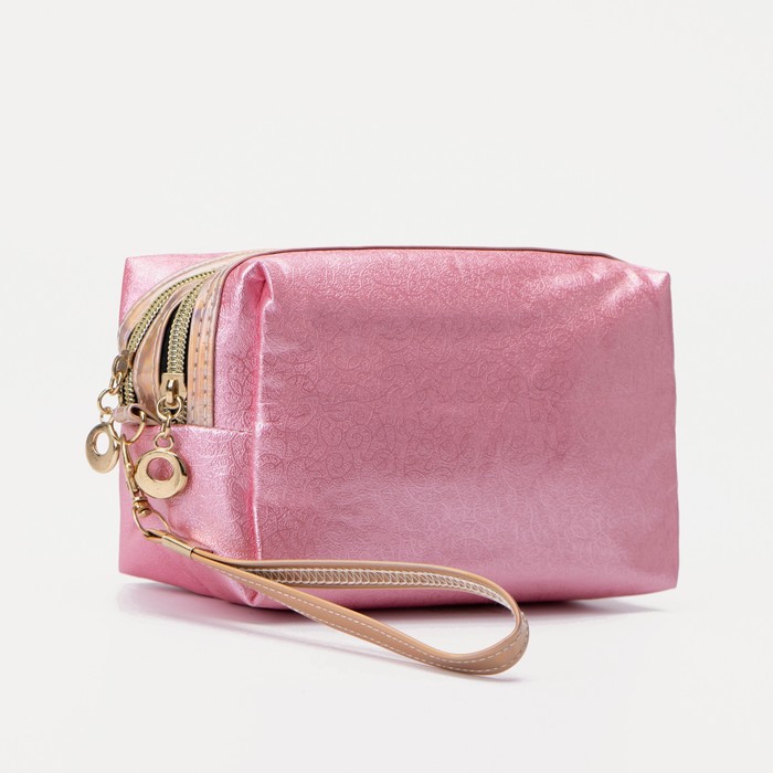 Косметичка, 2 отдела на молниях, цвет розовый
Косметичка, 2 отдела на молниях, цвет розовый