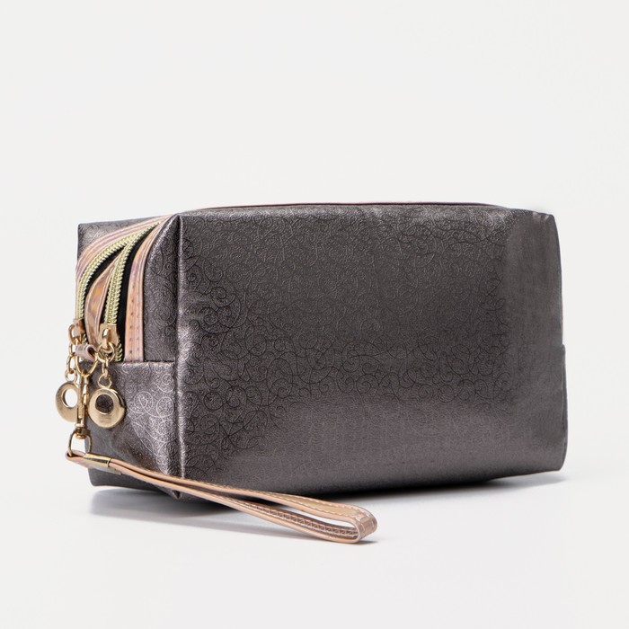 Косметичка, 2 отдела на молниях, цвет серый
Косметичка, 2 отдела на молниях, цвет серый