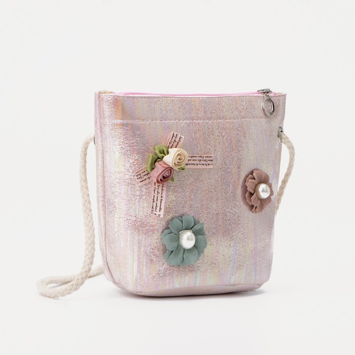 Сумка детская на молнии, цвет розовый
Сумка детская на молнии, цвет розовый