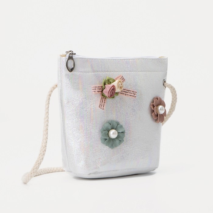 Сумка детская на молнии, цвет белый
Сумка детская на молнии, цвет белый