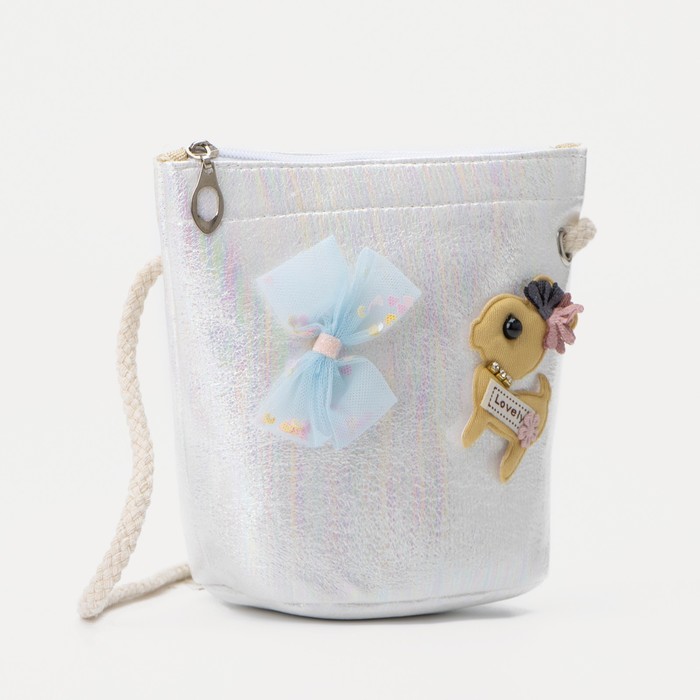 Сумка детская на молнии, цвет белый
Сумка детская на молнии, цвет белый