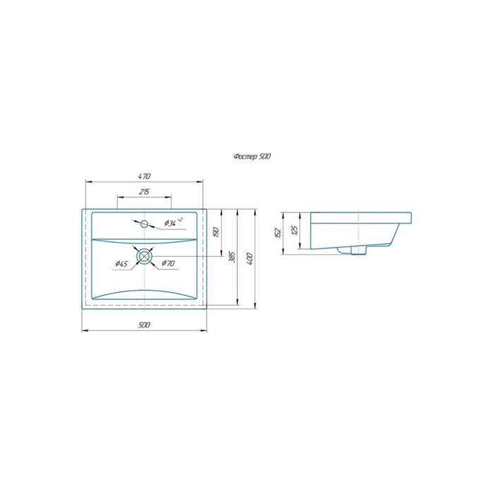 фото Раковина "фостер 50" kirovit