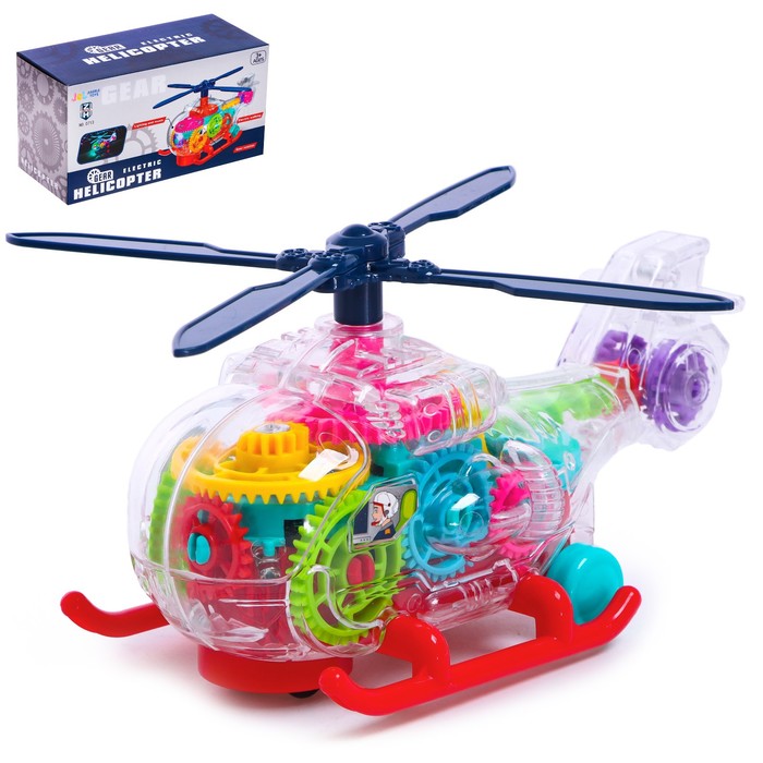 Вертолет «Шестерёнки», световые и звуковые эффекты, работает от батареек, МИКС
Вертолет «Шестерёнки», световые и звуковые эффекты, работает от батареек, МИКС