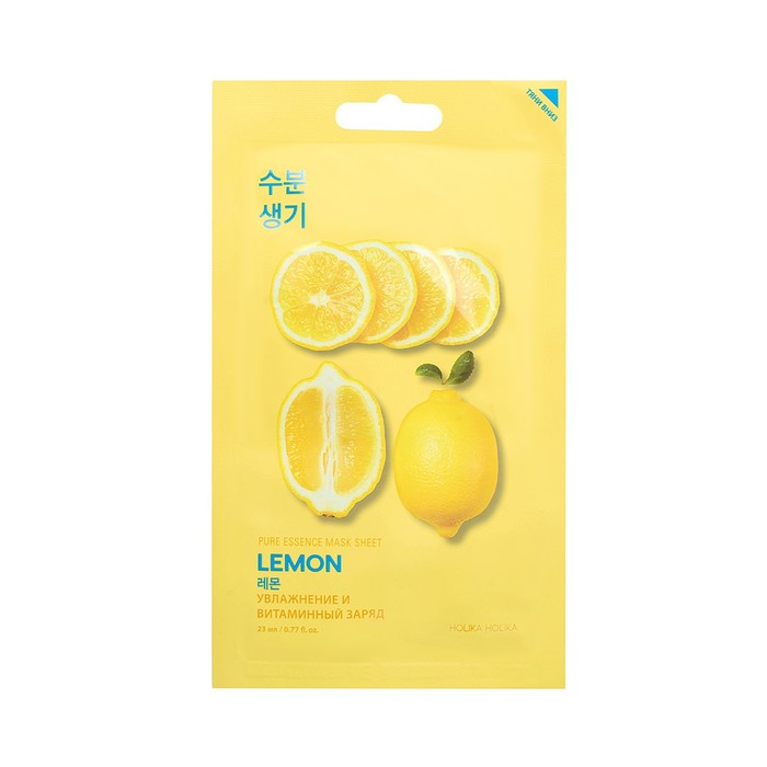 Тонизирующая тканевая маска Pure Essence Mask Sheet Lemon, лимон
Тонизирующая тканевая маска Pure Essence Mask Sheet Lemon, лимон