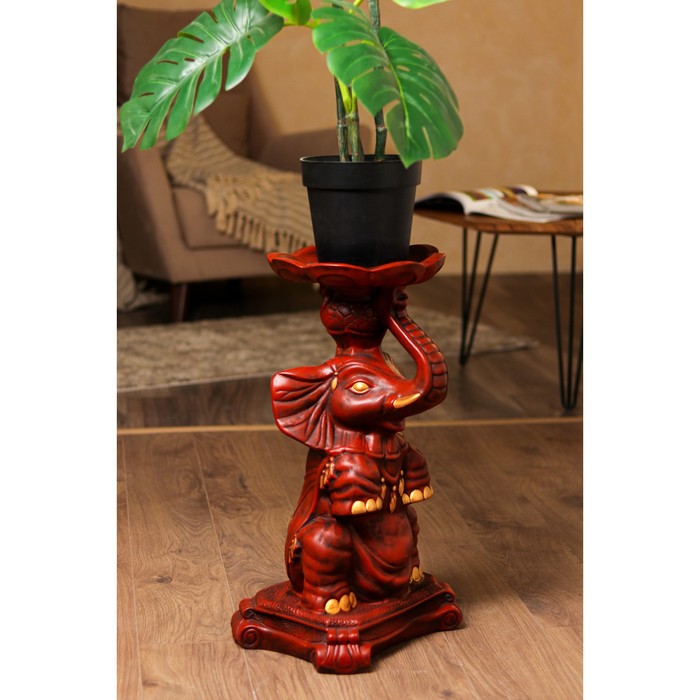 Подставка декоративная, "Слон", красное дерево, 61 см
Подставка декоративная, "Слон", красное дерево, 61 см