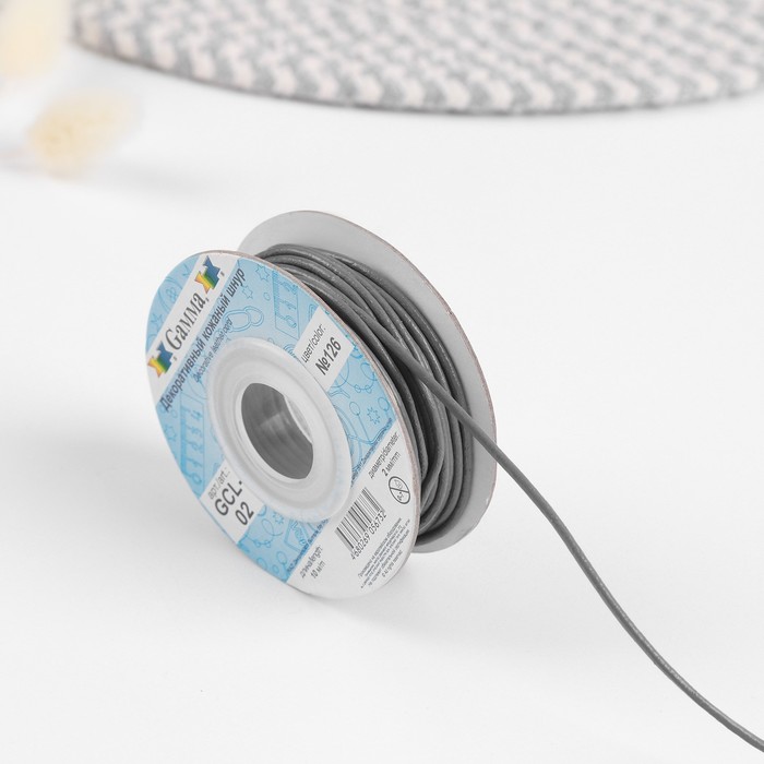 Шнур кожаный, d = 2 мм, 10 ± 0,5 м, цвет серый
Шнур кожаный, d = 2 мм, 10 ± 0,5 м, цвет серый