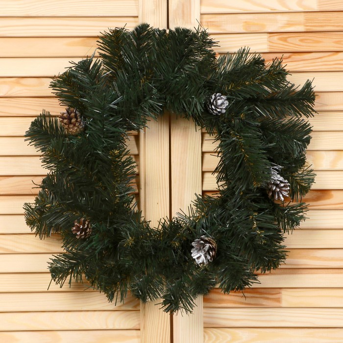 Венок "Рождественский" (шишка серебро )35 см
Венок "Рождественский" (шишка серебро )35 см