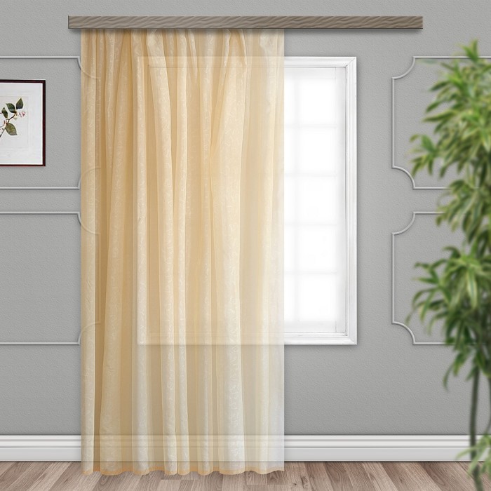 Штора вуаль с тиснением бабочки 200*260 см, св.бежевый, пэ
Штора вуаль с тиснением бабочки 200*260 см, св.бежевый, пэ