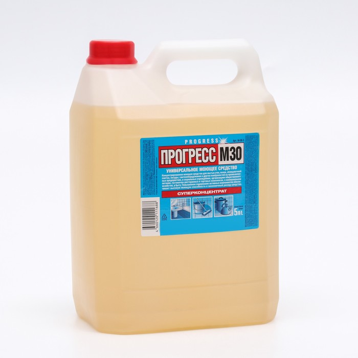 Универсальное моющее средство "Прогресс М-30" суперконцентрат, 5 л
Универсальное моющее средство "Прогресс М-30" суперконцентрат, 5 л