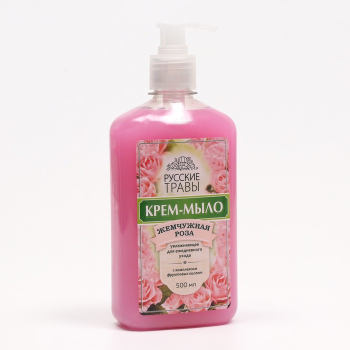 Жидкое крем-мыло Русские Травы "Жемчужная Роза", дозатор, 500 мл
Жидкое крем-мыло Русские Травы "Жемчужная Роза", дозатор, 500 мл