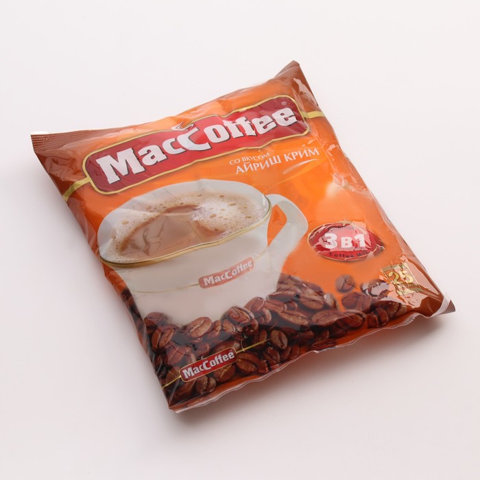 Напиток кофейный растворимый MacCoffee 3 в1 Айриш крим,25 х 18г 
Напиток кофейный растворимый MacCoffee 3 в1 Айриш крим,25 х 18г