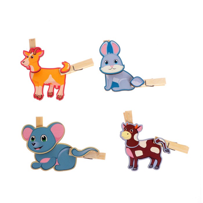 Игра с прищепками «Собери домашнее животное №1»
Игра с прищепками «Собери домашнее животное №1»