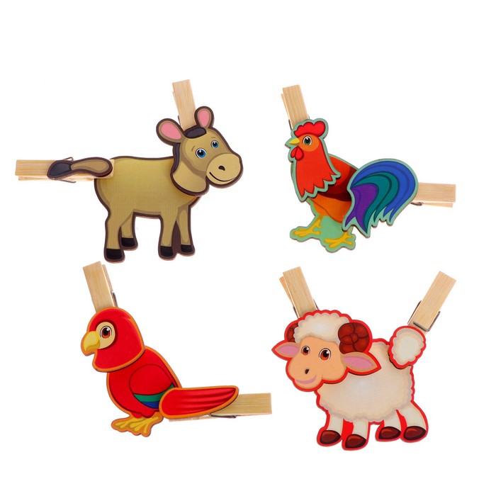 Игра с прищепками «Собери домашнее животное №2»
Игра с прищепками «Собери домашнее животное №2»