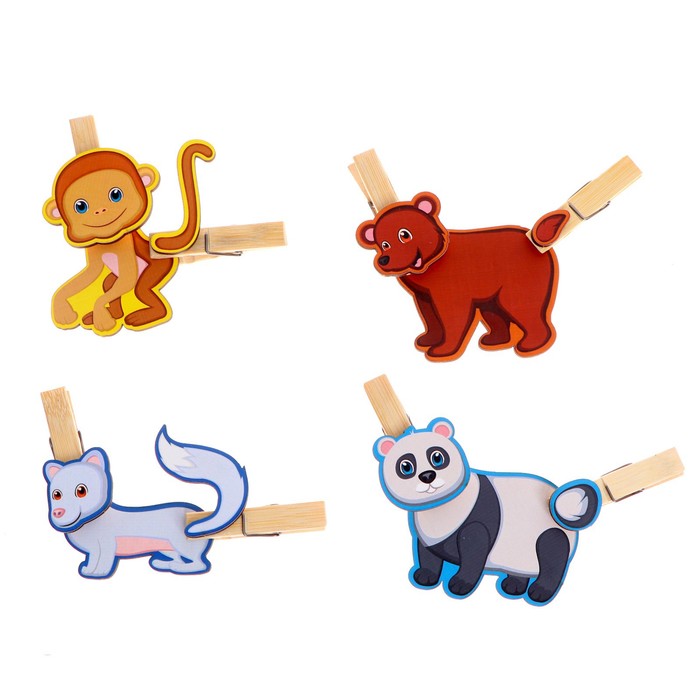 Игра с прищепками «Собери дикое животное №3»
Игра с прищепками «Собери дикое животное №3»