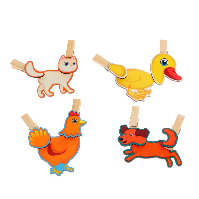 Игра с прищепками «Собери домашнее животное №4»
Игра с прищепками «Собери домашнее животное №4»