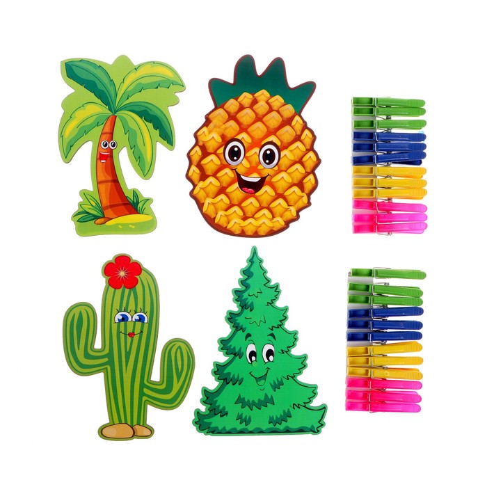 Игра с прищепками «Растения»
Игра с прищепками «Растения»