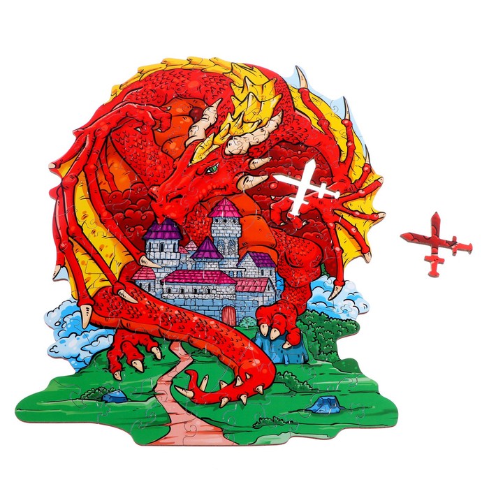 Фигурный пазл MAXI «Во власти дракона»
Фигурный пазл MAXI «Во власти дракона»