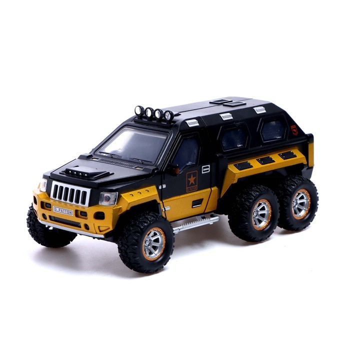 Машина металлическая «Джип», 1:24, открываются двери, капот, багажник, инерция, цвет чёрный
Машина металлическая «Джип», 1:24, открываются двери, капот, багажник, инерция, цвет чёрный