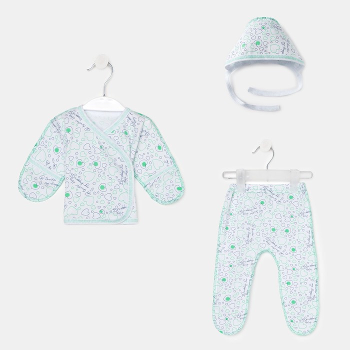 Комплект для девочки, цвет белый/сердечки, рост 56 см
Комплект для девочки, цвет белый/сердечки, рост 56 см