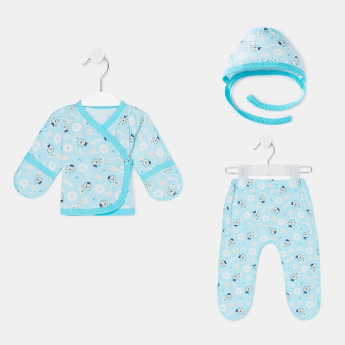 Комплект для мальчика, цвет голубой/львы, рост 56 см
Комплект для мальчика, цвет голубой/львы, рост 56 см