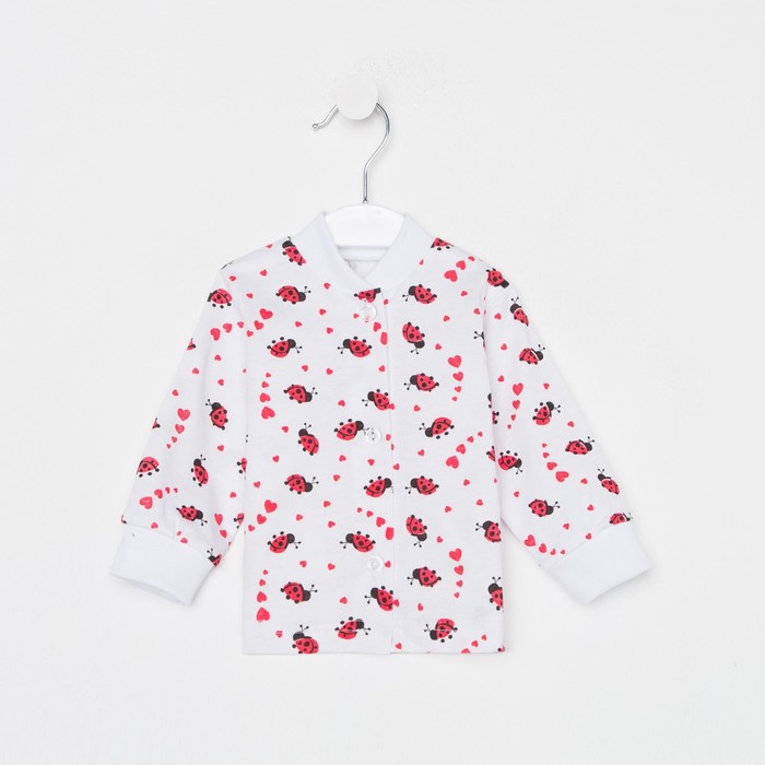 Кофточка детская, цвет белый/красный, рост 68 см
Кофточка детская, цвет белый/красный, рост 68 см