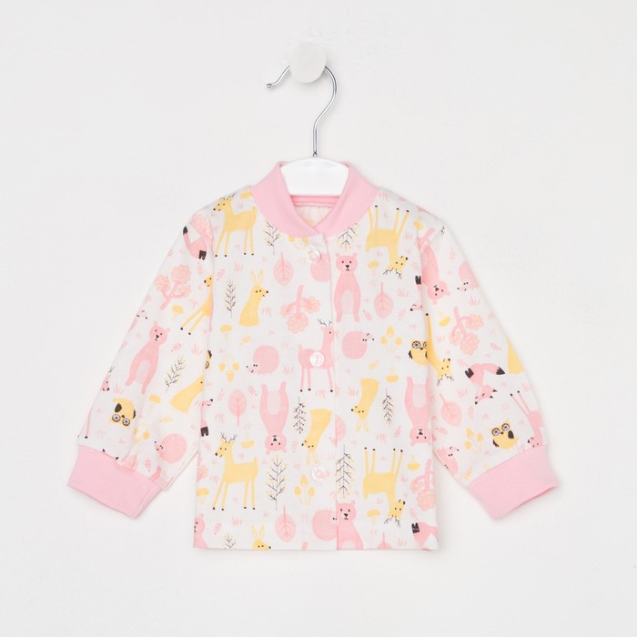 Кофточка для девочки, цвет молочный/розовый, рост 80 см
Кофточка для девочки, цвет молочный/розовый, рост 80 см