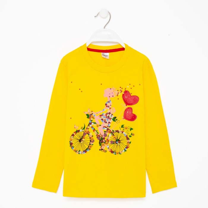 Лонгслив для девочки, цвет жёлтый, рост 128 см
Лонгслив для девочки, цвет жёлтый, рост 128 см