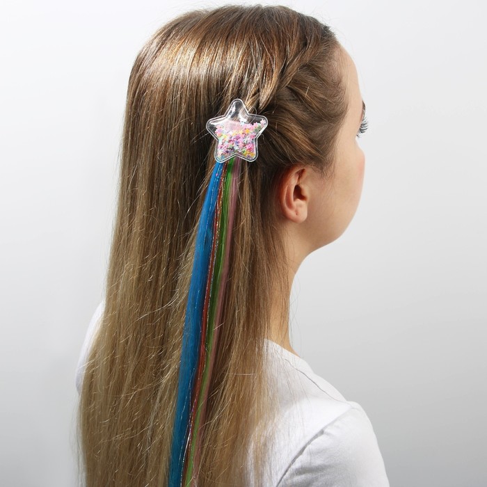 Цветная прядь для волос на заколке "Чудесной тебе"
Цветная прядь для волос на заколке "Чудесной тебе"