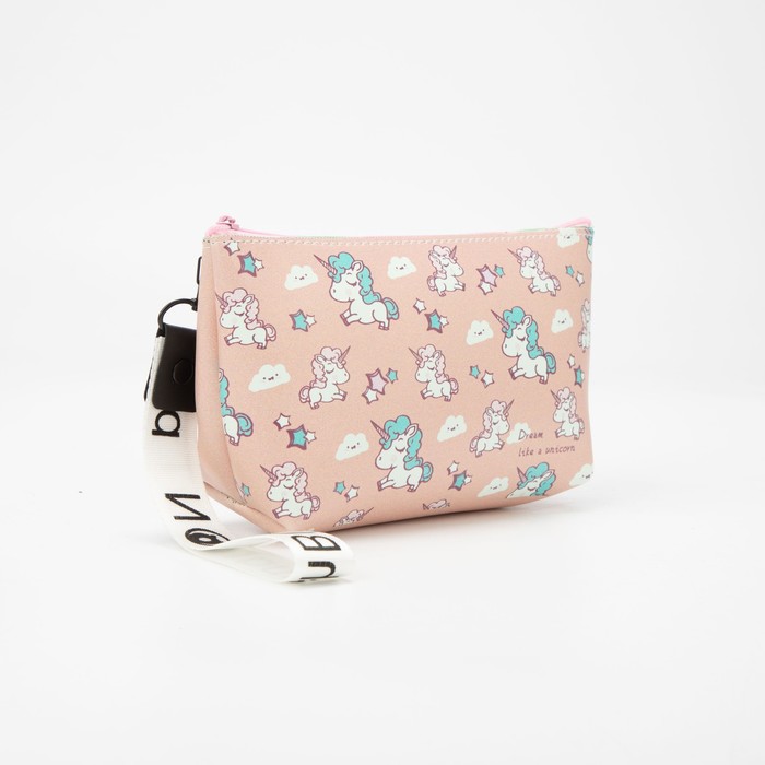 Косметичка на молнии, цвет розовый
Косметичка на молнии, цвет розовый