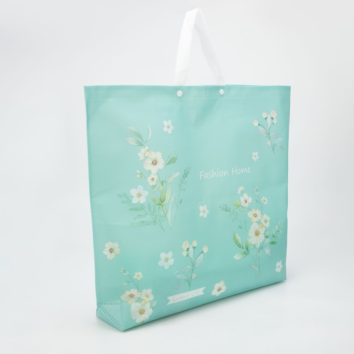 Сумка хозяйственная на кнопках, цвет голубой 
Сумка хозяйственная на кнопках, цвет голубой