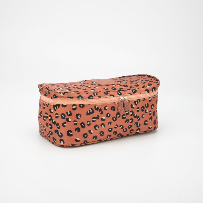 фото Косметичка дорожная, отдел на молнии, цвет персиковый