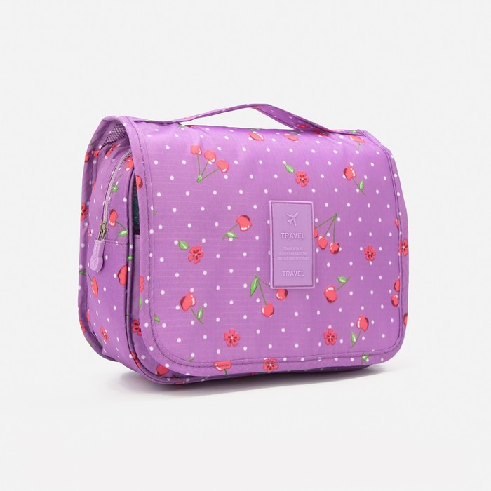 фото Косметичка-несессер, отдел на молнии, цвет сиреневый