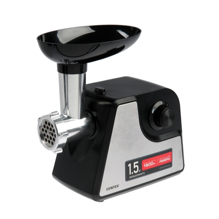 Мясорубка электрическая Centek CT-1622, 1600 Вт, 2 насадки, черная
Мясорубка электрическая Centek CT-1622, 1600 Вт, 2 насадки, черная