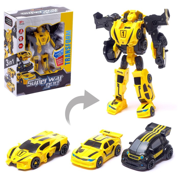 Робот «Гипербот», собирается из 3-х машинок
Робот «Гипербот», собирается из 3-х машинок