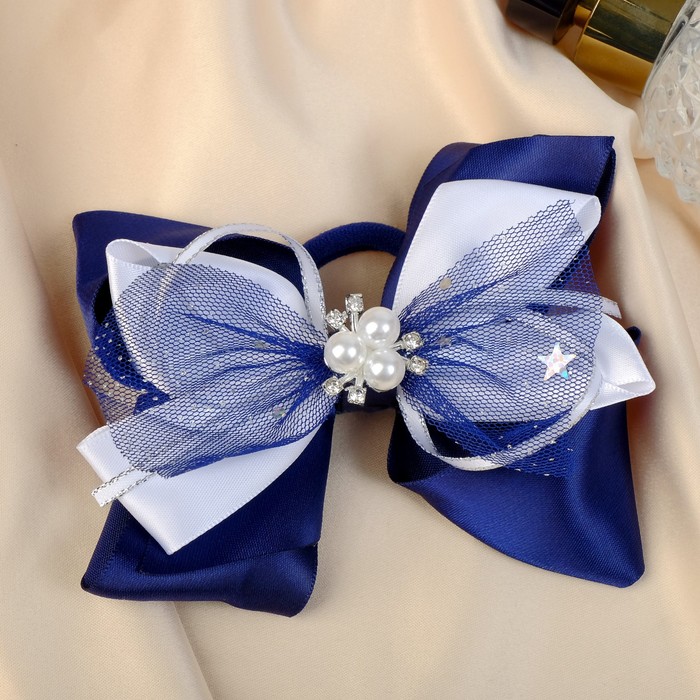 Резинка для волос бант "Школьница" бусины ночь, 11х7 см, бело-синий
Резинка для волос бант "Школьница" бусины ночь, 11х7 см, бело-синий