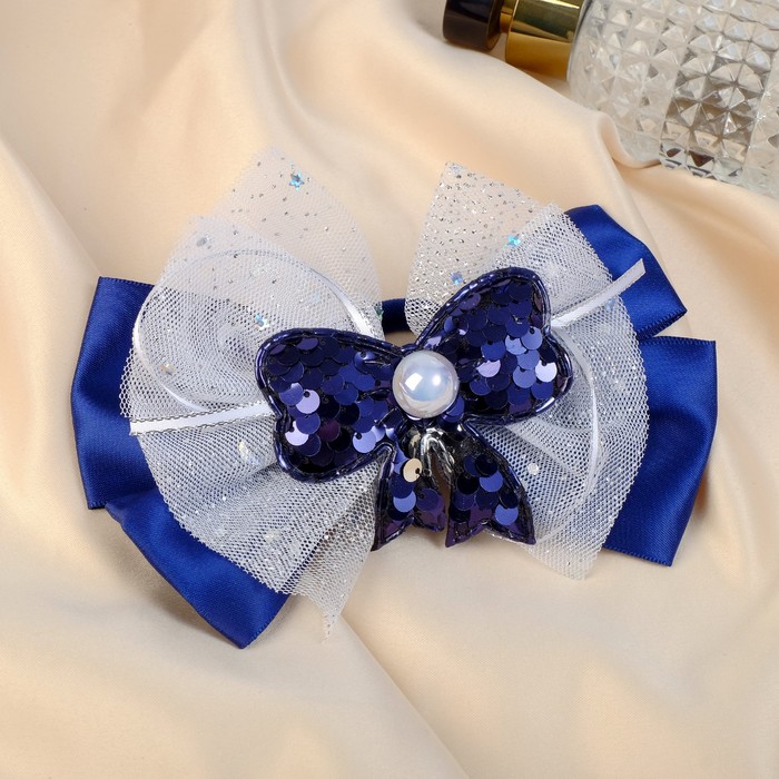 Резинка для волос бант "Школьница" бусина блеск звёзды, 12х7 см, бело-синий
Резинка для волос бант "Школьница" бусина блеск звёзды, 12х7 см, бело-синий