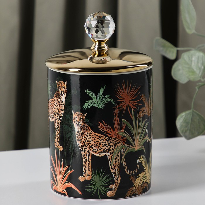 Банка для сыпучих продуктов «Джунгли. Леопард», 11×19 см
Банка для сыпучих продуктов «Джунгли. Леопард», 11×19 см