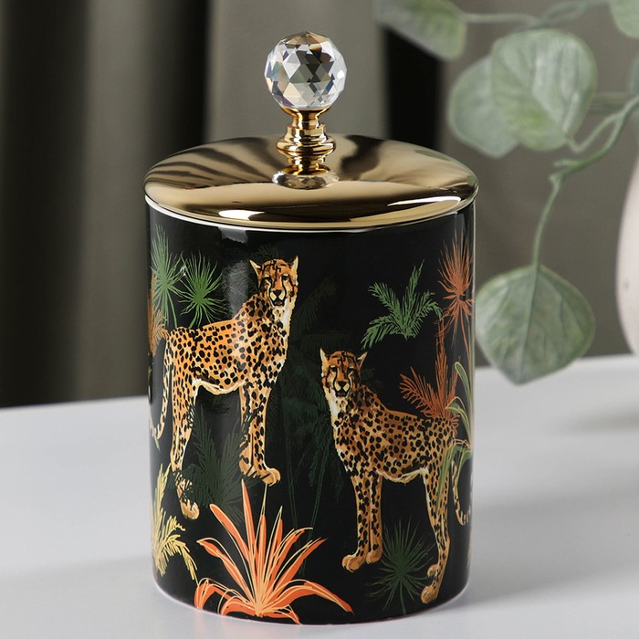 Банка для сыпучих продуктов «Джунгли. Леопард», 15×8,5 см
Банка для сыпучих продуктов «Джунгли. Леопард», 15×8,5 см