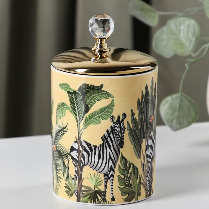 Банка для сыпучих продуктов «Джунгли. Зебра», 15×8,5 см
Банка для сыпучих продуктов «Джунгли. Зебра», 15×8,5 см