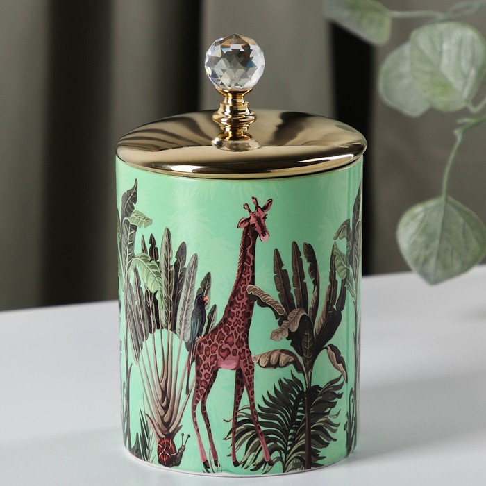 Банка для сыпучих продуктов «Джунгли. Жираф», 15×8,5 см
Банка для сыпучих продуктов «Джунгли. Жираф», 15×8,5 см
