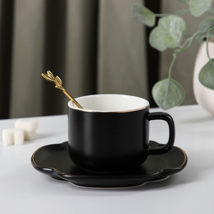 Кофейная пара «Ферреро», чашка 180 мл, блюдце d=14,5 см, цвет чёрный матовый
Кофейная пара «Ферреро», чашка 180 мл, блюдце d=14,5 см, цвет чёрный матовый