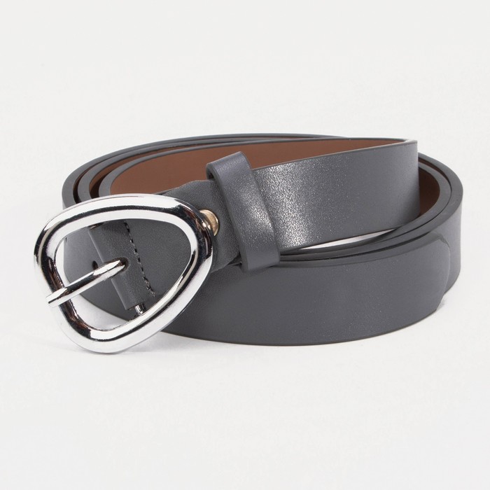 Ремень, ширина 2,5 см, винт, пряжка металл, цвет серый
Ремень, ширина 2,5 см, винт, пряжка металл, цвет серый