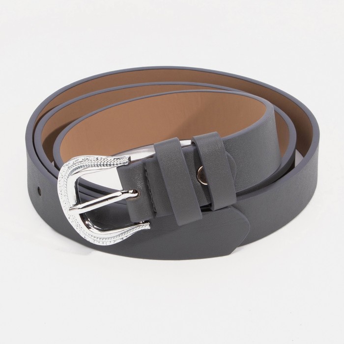 Ремень женский, ширина 2,5 см, винт, пряжка металл, цвет серый
Ремень женский, ширина 2,5 см, винт, пряжка металл, цвет серый