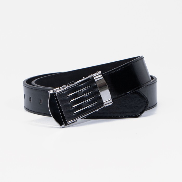 Ремень, ширина 4 см, автомат, пряжка тёмный металл, цвет чёрный
Ремень, ширина 4 см, автомат, пряжка тёмный металл, цвет чёрный