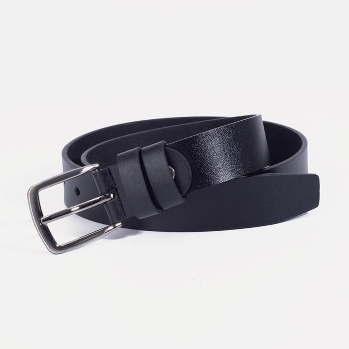 Ремень, ширина 3 см, винт, пряжка металл, цвет чёрный
Ремень, ширина 3 см, винт, пряжка металл, цвет чёрный