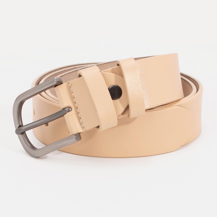 Ремень, ширина 3,5 см, винт, пряжка тёмный металл, цвет бежевый
Ремень, ширина 3,5 см, винт, пряжка тёмный металл, цвет бежевый